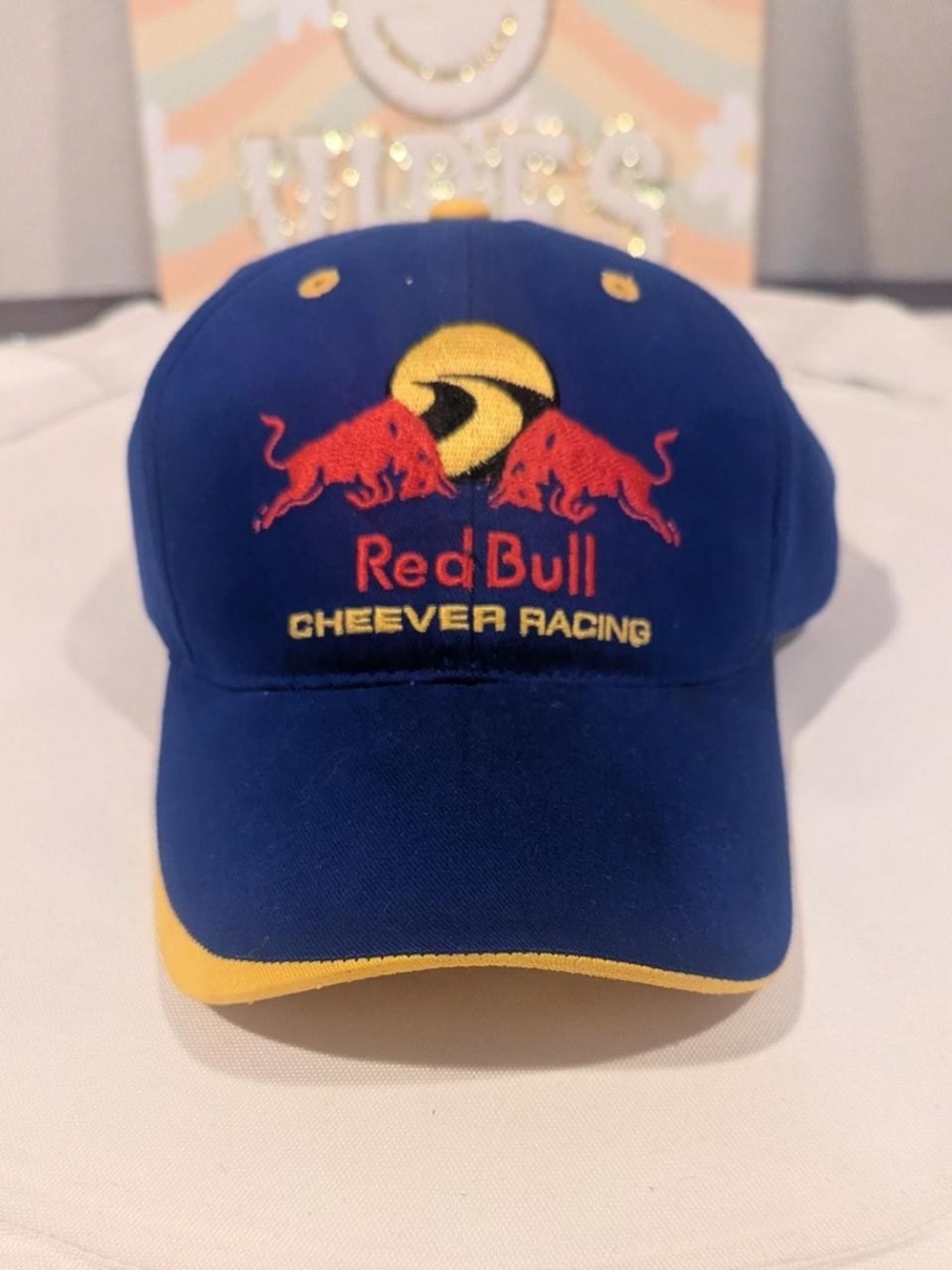 Red Bull Cheever Racing Y2K Blue and Yellow Racing Cap